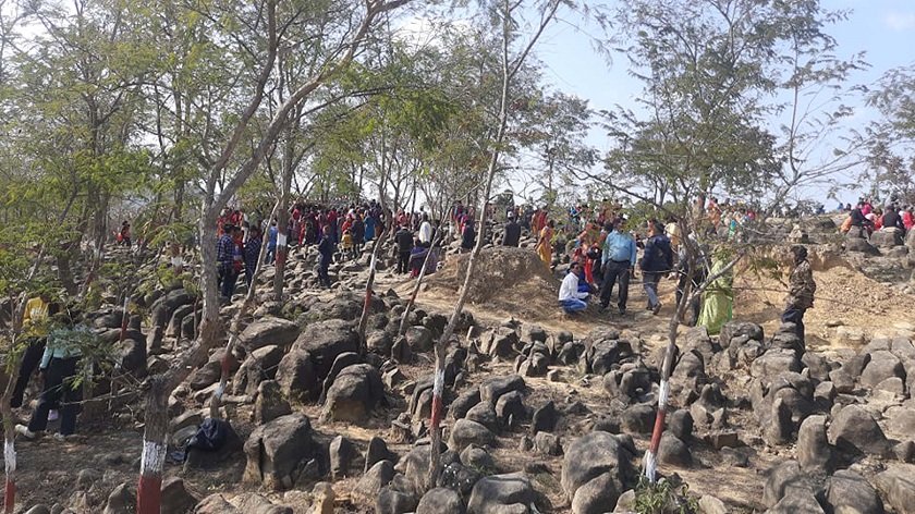 संरक्षणको पर्खामा दाङको जन्ती विलाउएको जन्ती ढुंगा